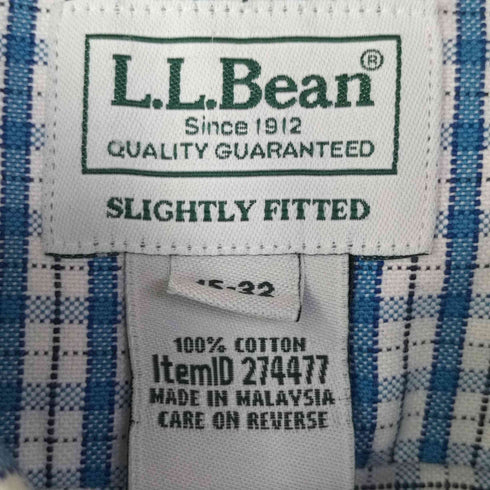 エルエルビーン L.L.Bean チェック柄ボタンダウンシャツ メンズ 15-32