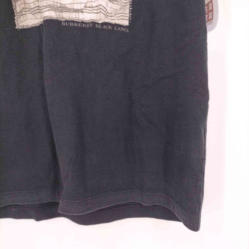バーバリーブラックレーベル BURBERRY BLACK LABEL フロントプリント クルーネックTシャツ メンズ 2