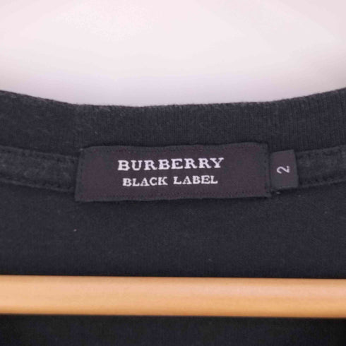 バーバリーブラックレーベル BURBERRY BLACK LABEL フロントプリント クルーネックTシャツ メンズ 2