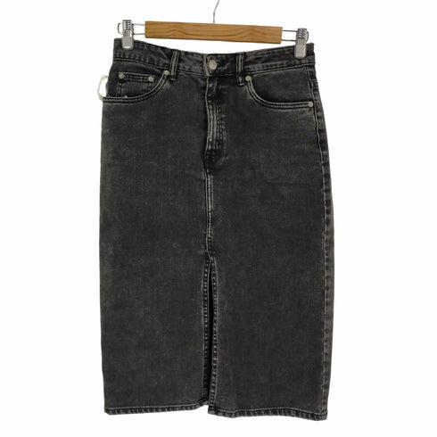 ザラ ZARA ブラックデニムタイトスカート レディース M