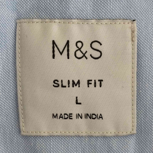 マークスアンドスペンサー MARKS&SPENCER M&S SLIM FIT ボタンダウンシャツ メンズ import:L