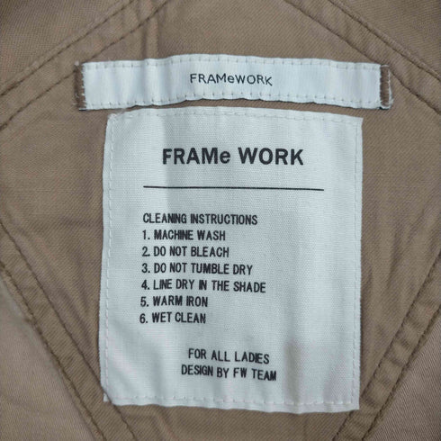 フレームワーク FRAMe WORK カモフラプリントオーバーオール レディース 36