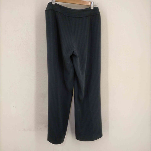 マックスマーラ MAX MARA ノータック ストライプ ワイドパンツ レディース JPN:44
