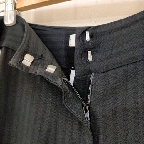 マックスマーラ MAX MARA ノータック ストライプ ワイドパンツ レディース JPN:44