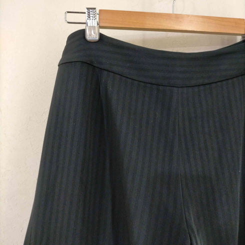 マックスマーラ MAX MARA ノータック ストライプ ワイドパンツ レディース JPN:44