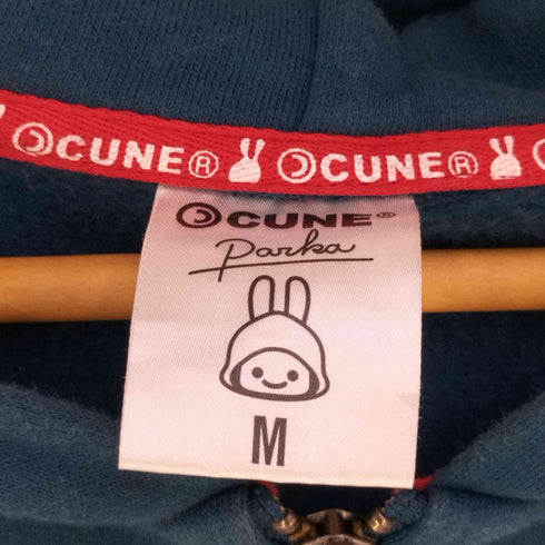 キューン CUNE 両面プリント コットン ジップアップパーカー レディース JPN:M
