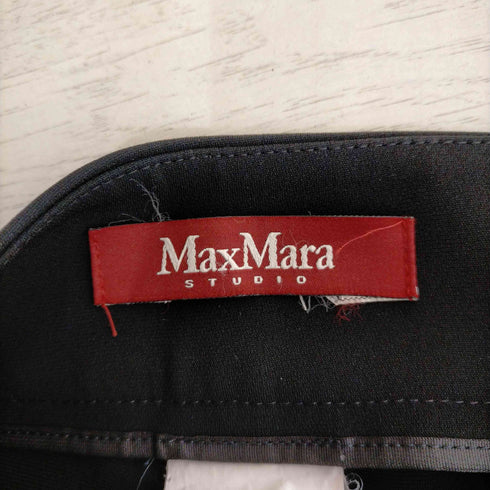 マックスマーラステュディオ MAX MARA STUDIO センタープレス ワイドパンツ レディース JPN:44