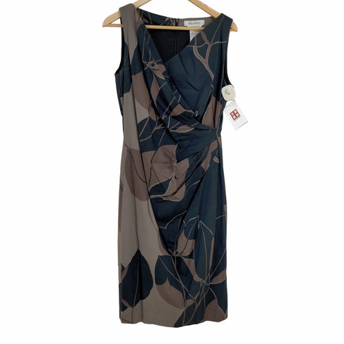 マックスマーラ MAX MARA 総柄 カシュクール ノースリーブワンピース レディース JPN:44