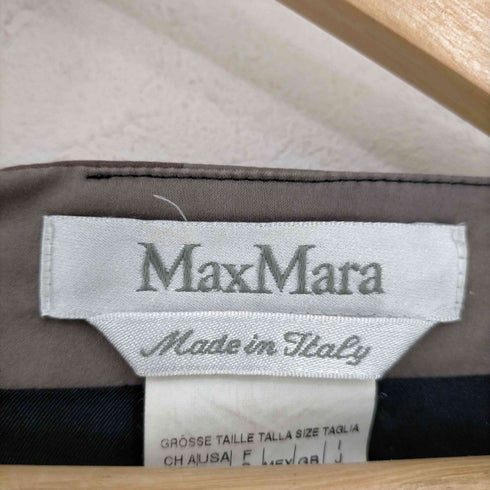 マックスマーラ MAX MARA 総柄 カシュクール ノースリーブワンピース レディース JPN:44