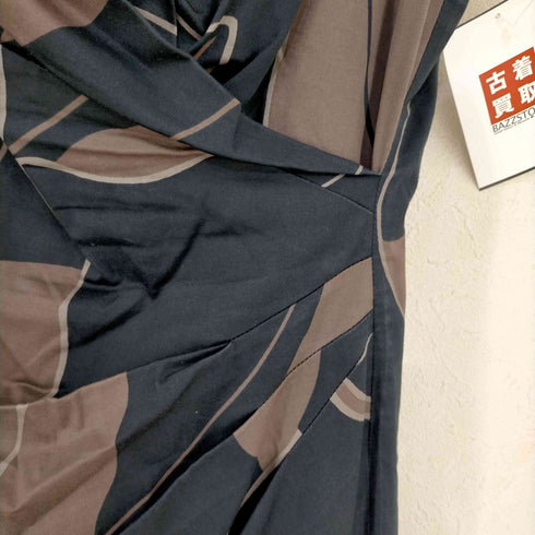 マックスマーラ MAX MARA 総柄 カシュクール ノースリーブワンピース レディース JPN:44