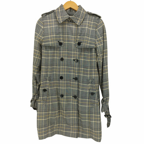 バナナリパブリック BANANA REPUBLIC チェック柄 トレンチコート レディース import:S
