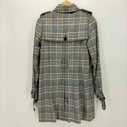 バナナリパブリック BANANA REPUBLIC チェック柄 トレンチコート レディース import:S