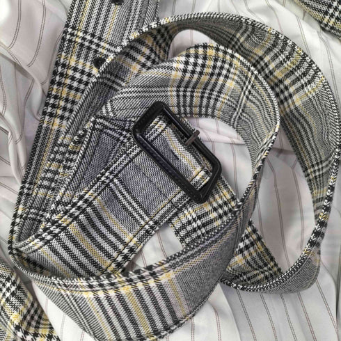 バナナリパブリック BANANA REPUBLIC チェック柄 トレンチコート レディース import:S