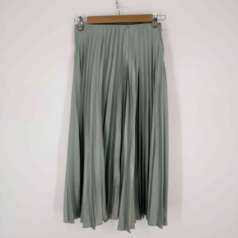 ザラ ZARA SATIN PLEATED SKIRT サテン レディース XS