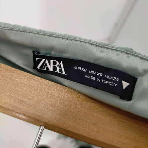 ザラ ZARA SATIN PLEATED SKIRT サテン レディース XS