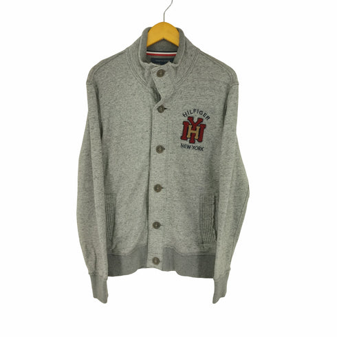 トミーヒルフィガー TOMMY HILFIGER フロントワッペンスウェットカーディガン メンズ import:L