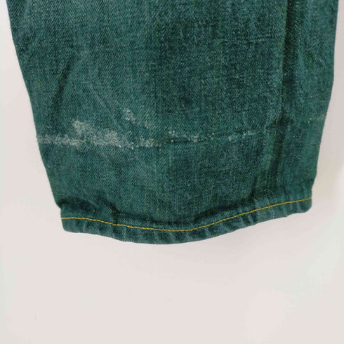 キャピタル KAPITAL 草木染め エメラルドグリーン デニムパンツ 岡山御津工場産 硫化染 メンズ US:34-35