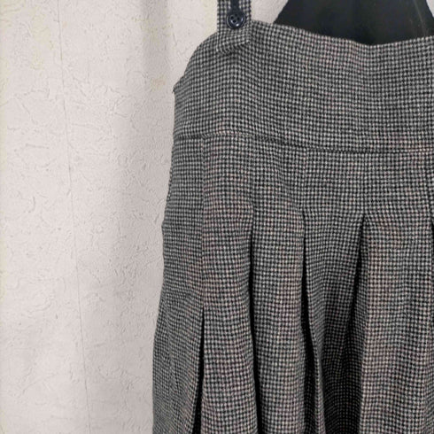 マル シャンブル ドゥ シャーム Malle chambre de charme ウール混 ギンガムチェック ジャンスカ レディース FREE