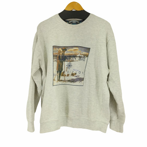THORNTON BAY 90-00S フロント刺繍クルーネックスウェット メンズ import:L