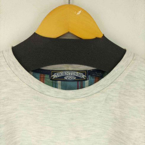 THORNTON BAY 90-00S フロント刺繍クルーネックスウェット メンズ import:L