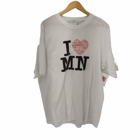 ポートアンドカンパニー PORT and COMPANY 50/50ボディ フロントプリントクルーネックTシャツ メンズ
