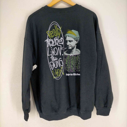 プリントクルーネックスウェット メンズ JPN:XL