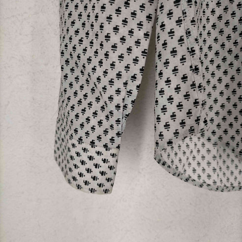 バーバリープローサム BURBERRY PRORSUM MADE IN ITALY 総柄フロントボタンシャツ メンズ