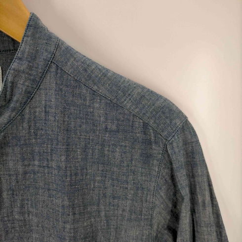 ストーンアイランド STONE ISLAND ロゴ刺繍 デニムバンドカラーシャツ メンズ JPN:M