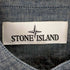 ストーンアイランド STONE ISLAND ロゴ刺繍 デニムバンドカラーシャツ メンズ JPN:M