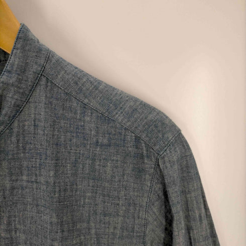 ストーンアイランド STONE ISLAND ロゴ刺繍 デニムバンドカラーシャツ メンズ JPN:M