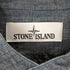 ストーンアイランド STONE ISLAND ロゴ刺繍 デニムバンドカラーシャツ メンズ JPN:M