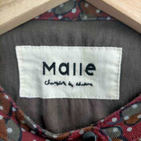 マル シャンブル ドゥ シャーム Malle chambre de charme 総柄 ヘンリーネック ワンピース レディース FREE