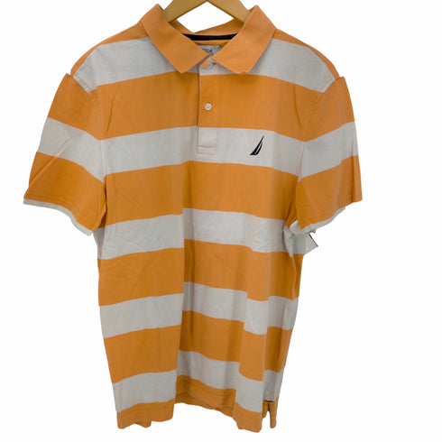 ノーティカ NAUTICA ボーダーポロS/Sシャツ メンズ import:L