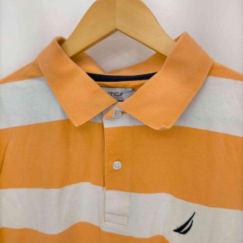 ノーティカ NAUTICA ボーダーポロS/Sシャツ メンズ import:L