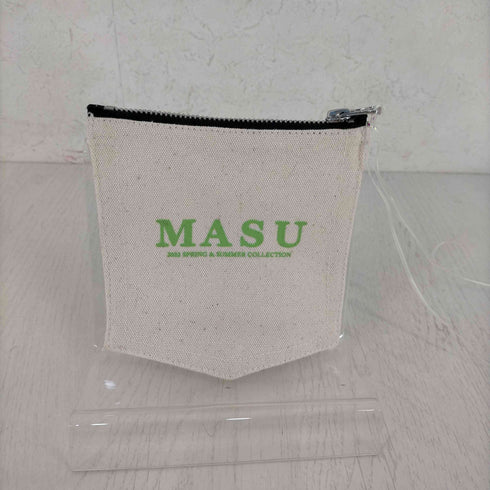 エムエーエスユー MASU フロントロゴ キャンバスポーチ メンズ