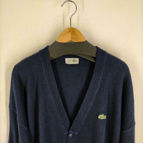 シュミーズ ラコステ CHEMISE LACOSTE 70S-80S ワニ刺しゅう アクリルカーディガン メンズ JPN:XL