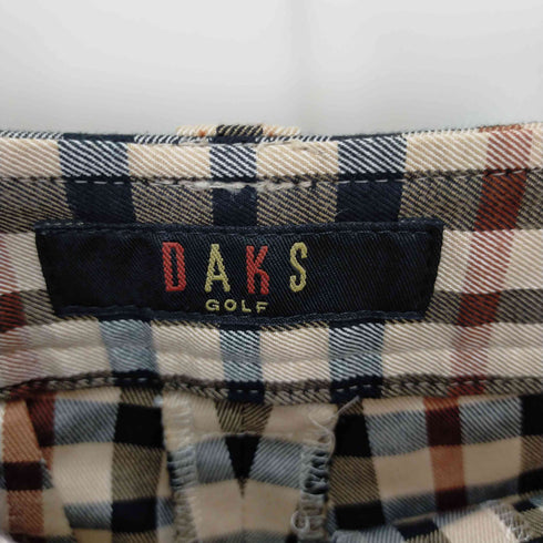 ダックスゴルフ DAKS GOLF チェック柄 ハーフパンツ レディース W67 H93