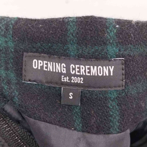 オープニングセレモニー OPENING CEREMONY サイドラインチェックウールスカート レディース JPN:S
