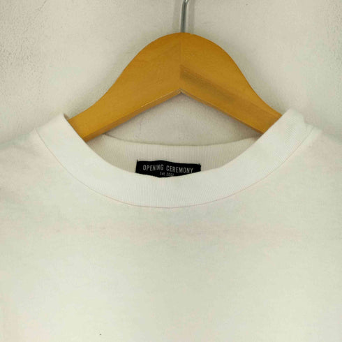 オープニングセレモニー OPENING CEREMONY 裾ロゴクロップド S/S Tシャツ レディース JPN:2