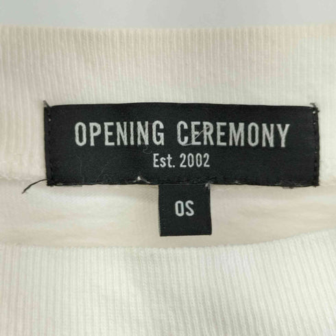 オープニングセレモニー OPENING CEREMONY 裾ロゴクロップド S/S Tシャツ レディース JPN:2