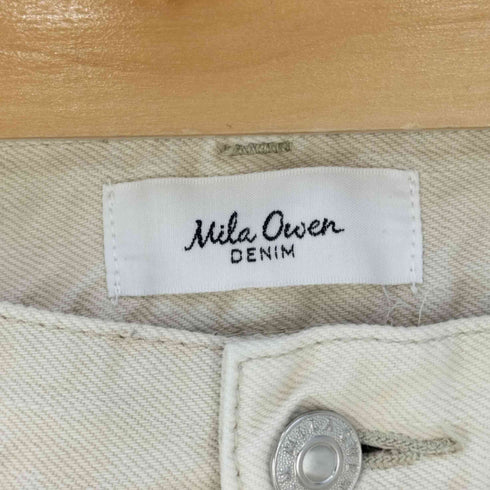 ミラオーウェン Mila Owen 裾段差脇スリット硫化染デニムパンツ レディース 00