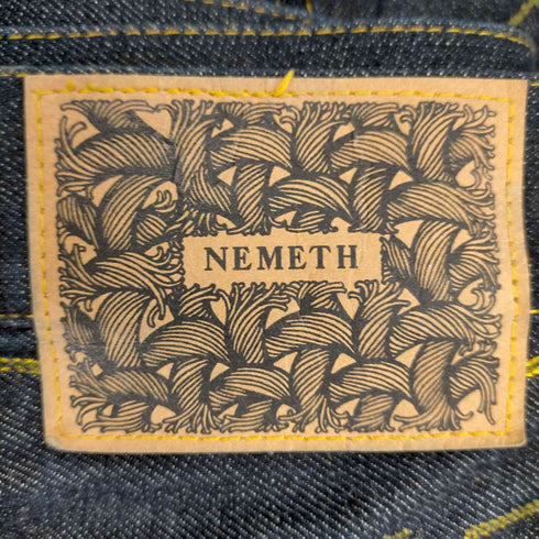 ネメス NEMETH ロープロゴパッチ 立体裁断 パンツ ペイント加工 メンズ JPN:L
