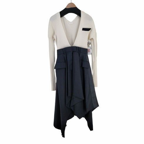 サカイ Sacai ニットトラウザーカットドレス 再構築ワンピース レディース JPN:1