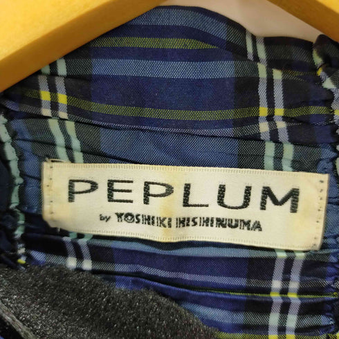 ヨシキヒシヌマ PEPLUM by YOSHIKI HISHINUMA プリーツ アンサンブル シワ加工 フリルプリーツシャツ フリルカットソー レディース JPN:2