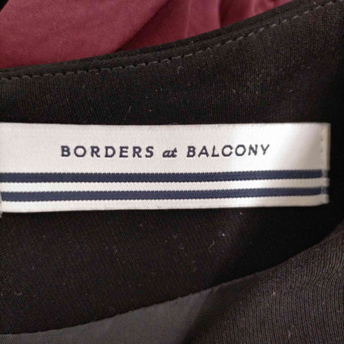 ボーダーズアットバルコニー borders at balcony Vネックミディドレス レディース JPN:36