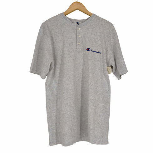 チャンピオン Champion ロゴ刺繍ヘンリーネックS/S TEE メンズ JPN:L