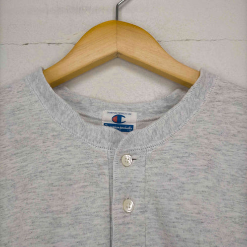チャンピオン Champion ロゴ刺繍ヘンリーネックS/S TEE メンズ JPN:L