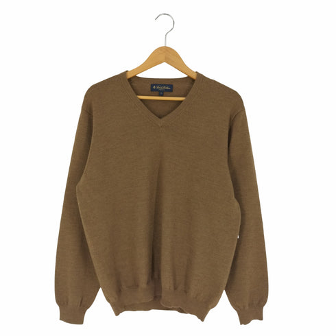 ブルックスブラザーズ BROOKS BROTHERS ウールナイロン Vネックニット セーター メンズ import:M