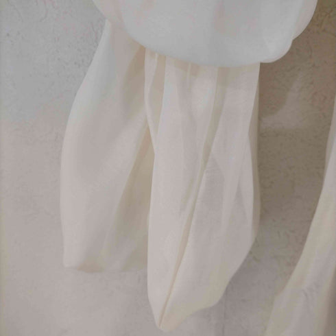 ナチュラルビューティーベーシック NATURAL BEAUTY BASIC シアーギャザーペプラムブラウス半袖 レディース JPN:M