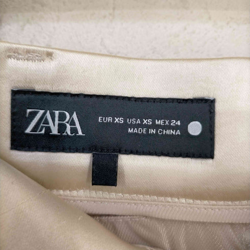 ザラ ZARA Zara DARTED SATIN EFFECT PANTS レディース XS
